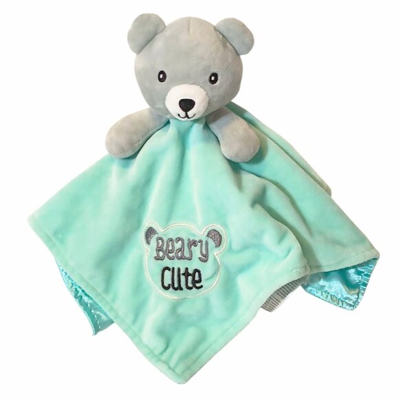 2021 Baby Starters "Beary Cute" Bear Satin Lovey Security Blanket 13" X 13" - Picture 1 of 6